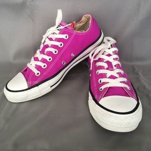 Purple Cactus Flower Low Top Converse